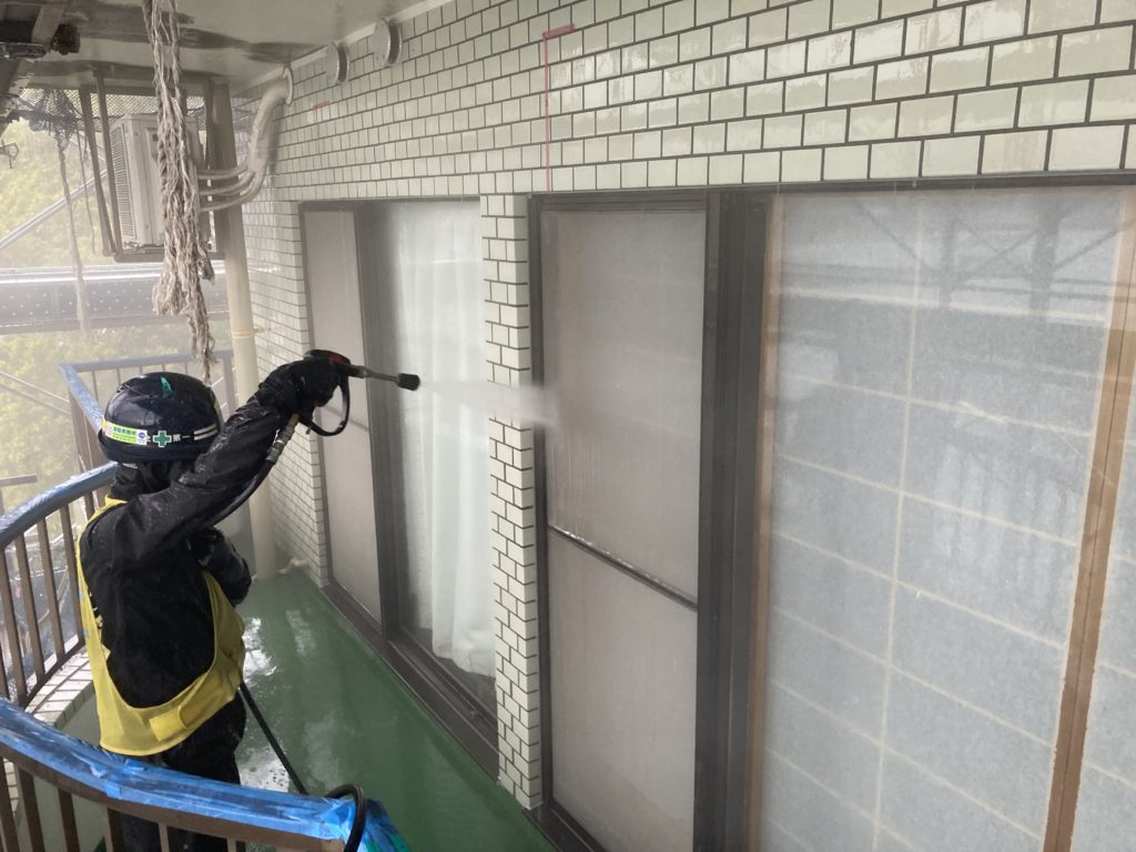 画像：外壁洗浄工事